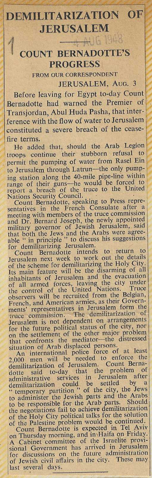 Demilitarization-Jerusalem